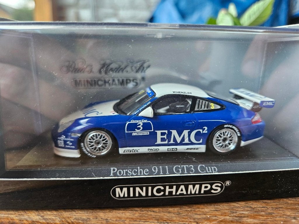 Minichamps Porsche 911 GT3 CUP Carrera cup 2004 (Henzler) 1/, Enlèvement ou Envoi, Neuf, Voiture, MiniChamps