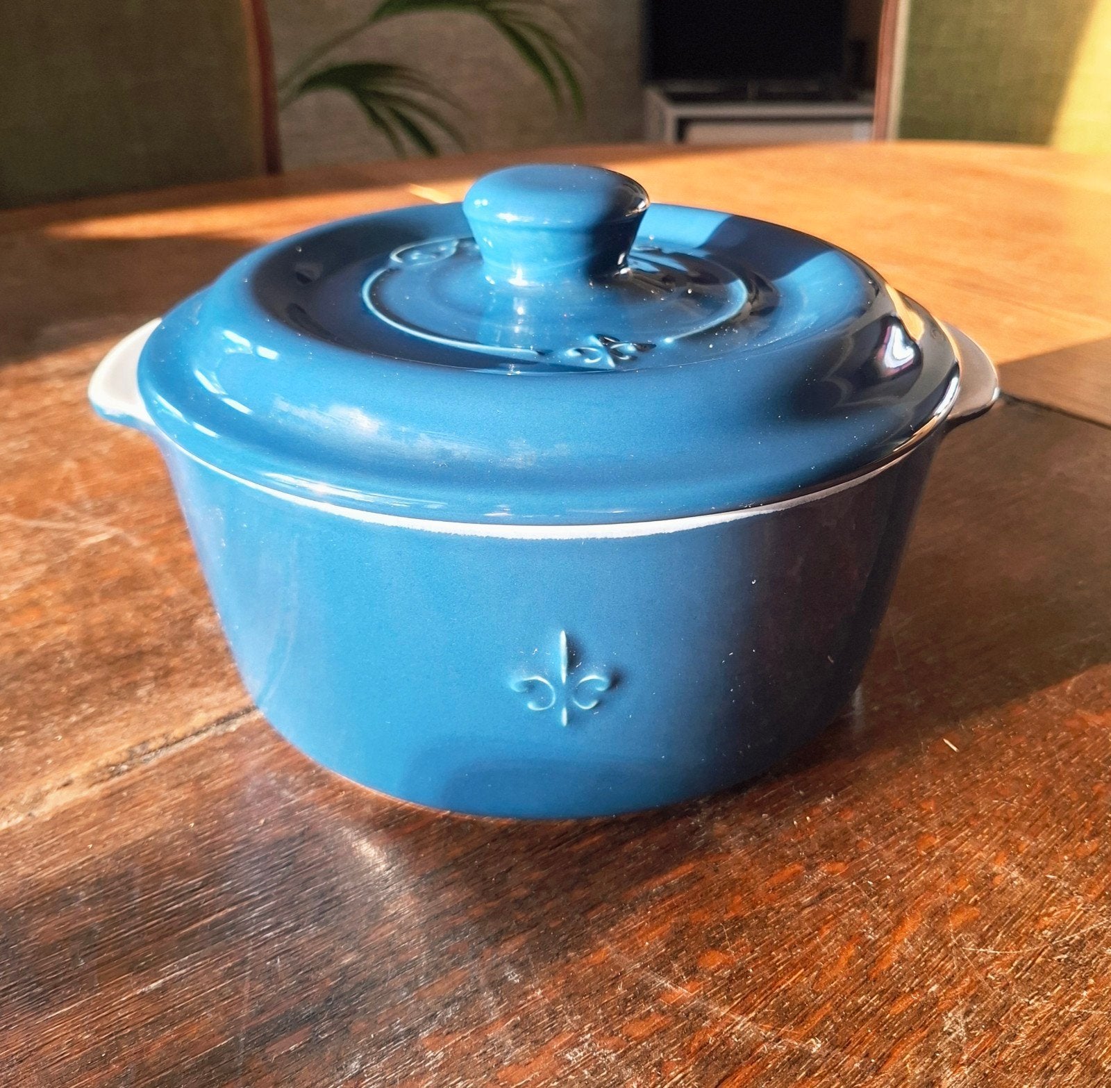 Blauwe keramische braadpan Fontignac, Maison & Meubles, Cuisine | Casseroles & Poêles, Enlèvement ou Envoi