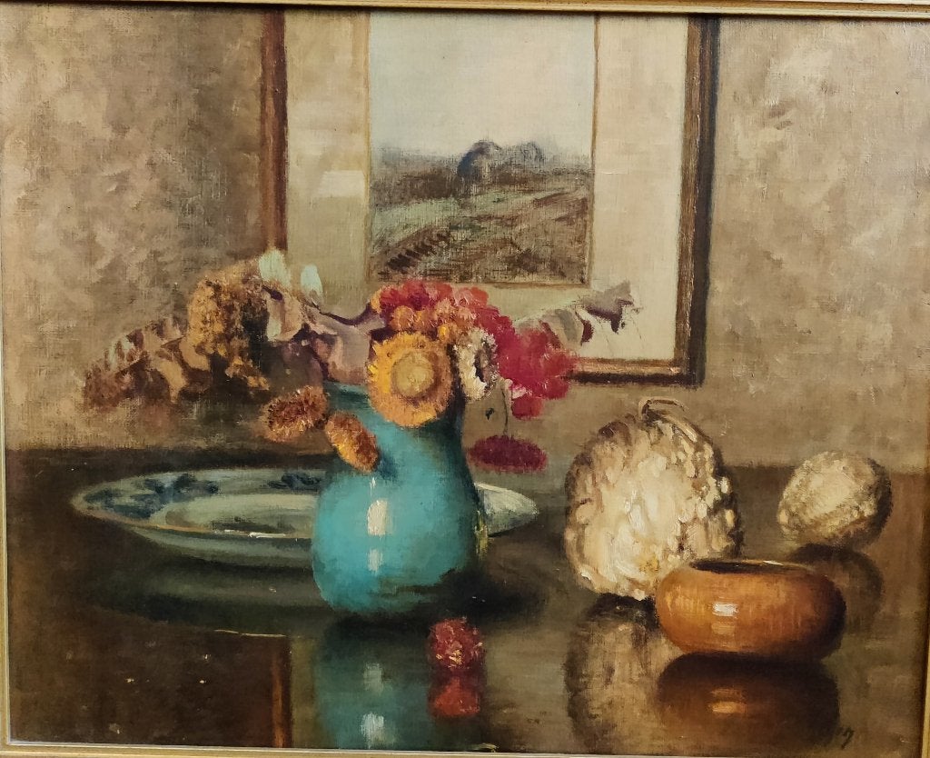 Paul Verdussen, Antiquités & Art, Enlèvement ou Envoi, Signé, Nature morte, Toile