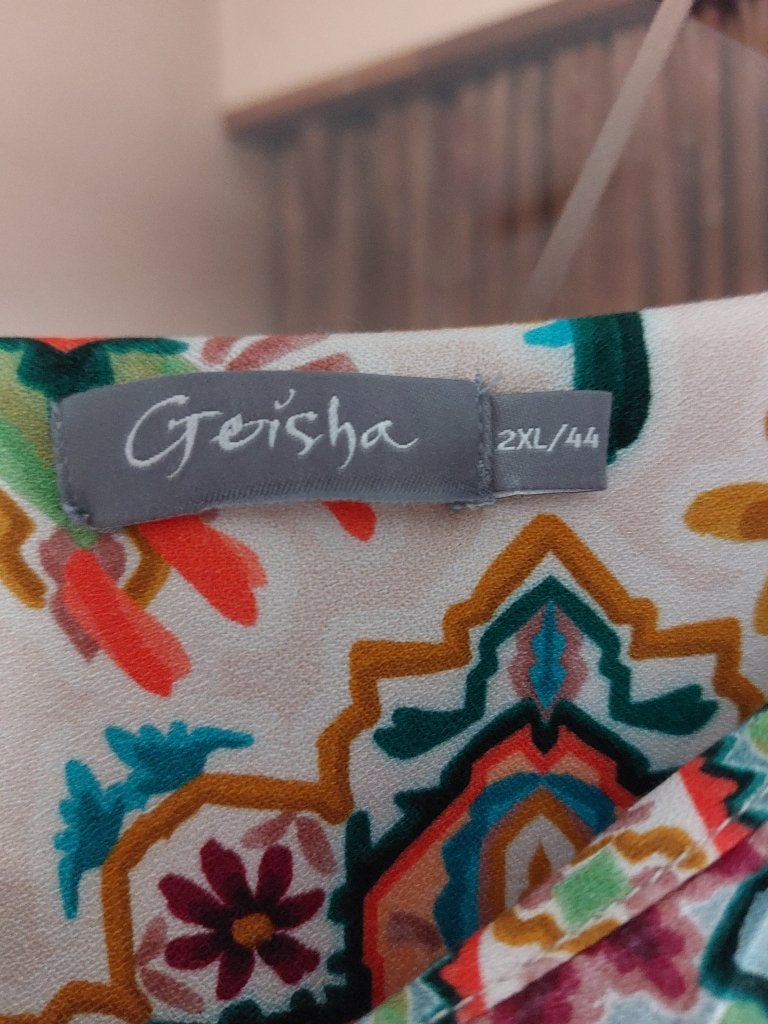 kleedje Geisha, Kleding | Dames, Jurken, Geisha, Meerkleurig, Maat 42/44 (L), Ophalen of Verzenden