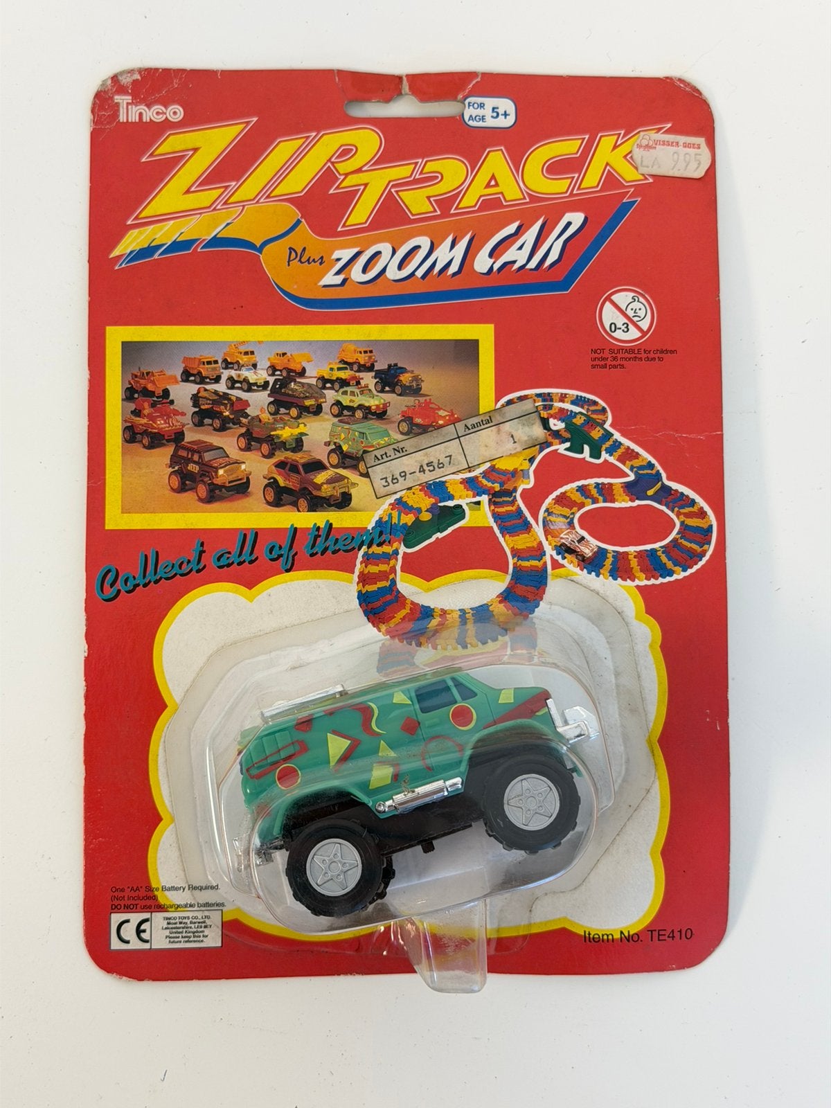 Voiture Tinco Zip Track Zoom Vintage 1990 Nouveau Blister, Enlèvement ou Envoi, Neuf