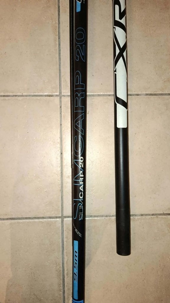 Preston CXR 9m + Verlengstuk 10m, Ophalen, Gebruikt, Vaste hengel