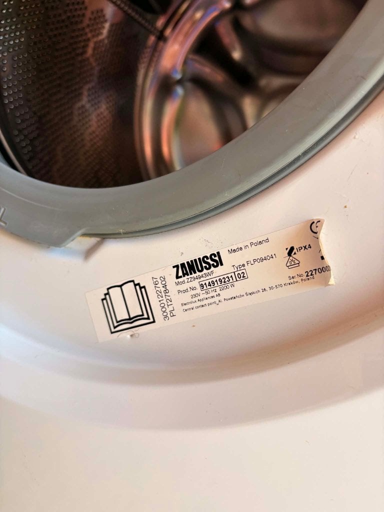 Wasmachine en droogkast Zanussi, Elektronische apparatuur, Wasmachines, Ophalen, 1200 tot 1600 toeren, Gebruikt, 8 tot 10 kg