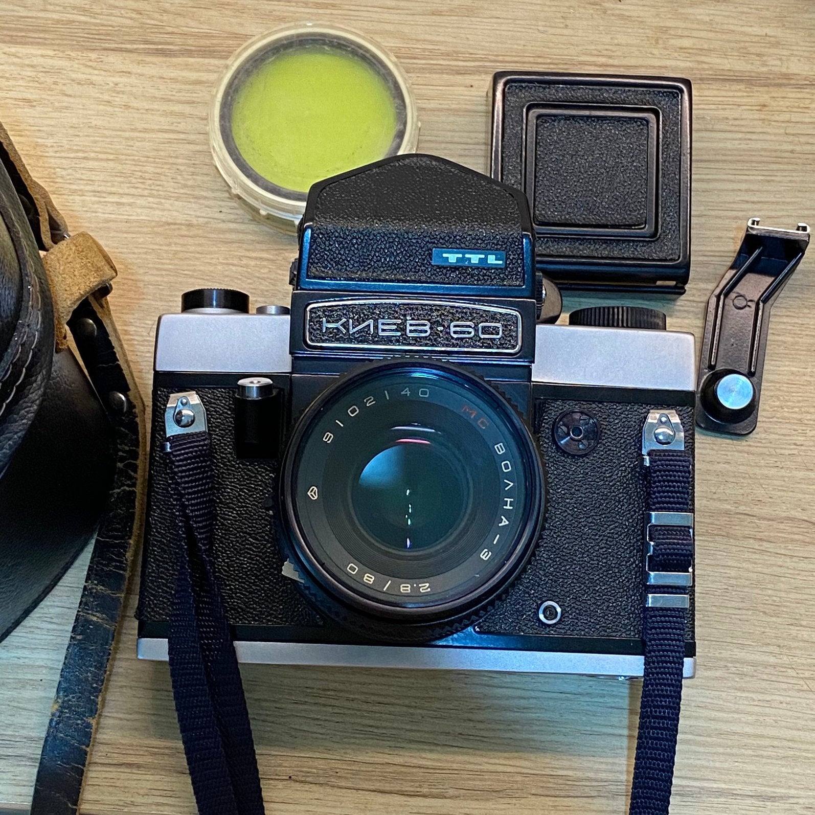 Kiev-60, Volna-3 80mm f2.8, moyen format 6x6 *comme neuf, Enlèvement ou Envoi, Neuf, Reflex miroir, Autres Marques