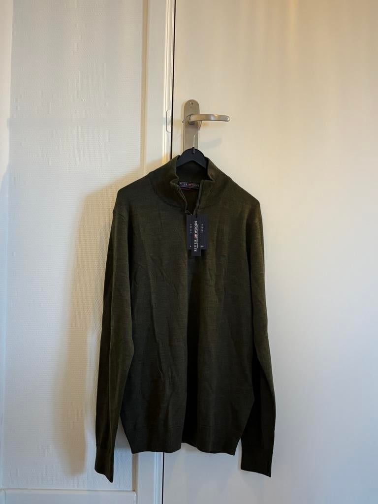 ZIP-trui River Woods NIEUW!, Ophalen of Verzenden, Nieuw, Maat 52/54 (L), Groen