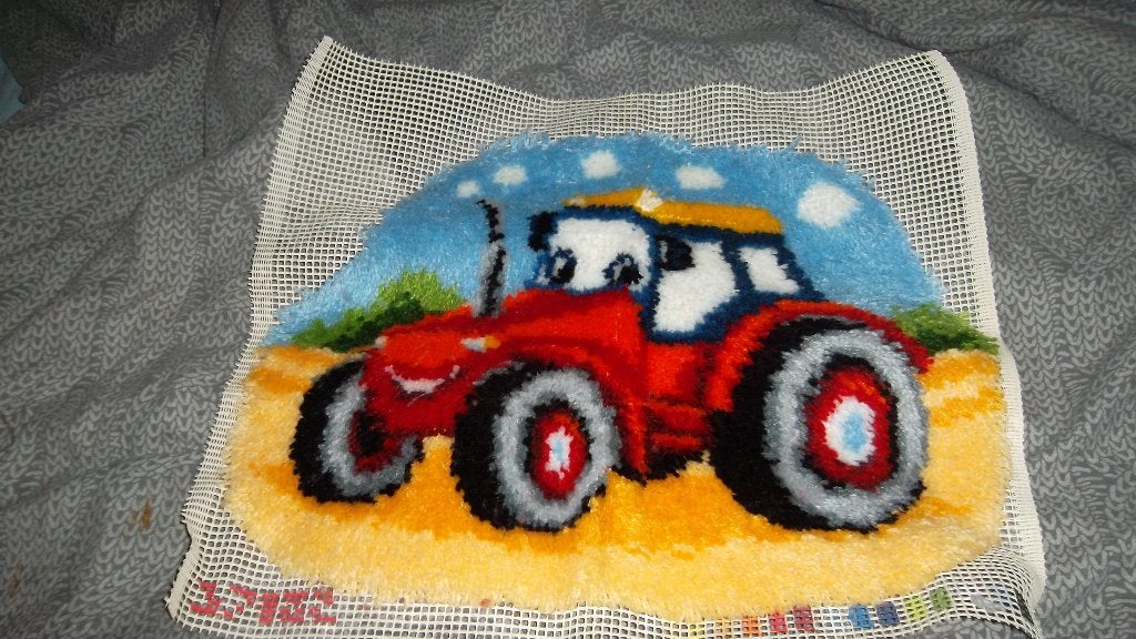 smyrna mat tractor, Hobby & Loisirs créatifs, Enlèvement, Neuf, Tricot ou Crochet