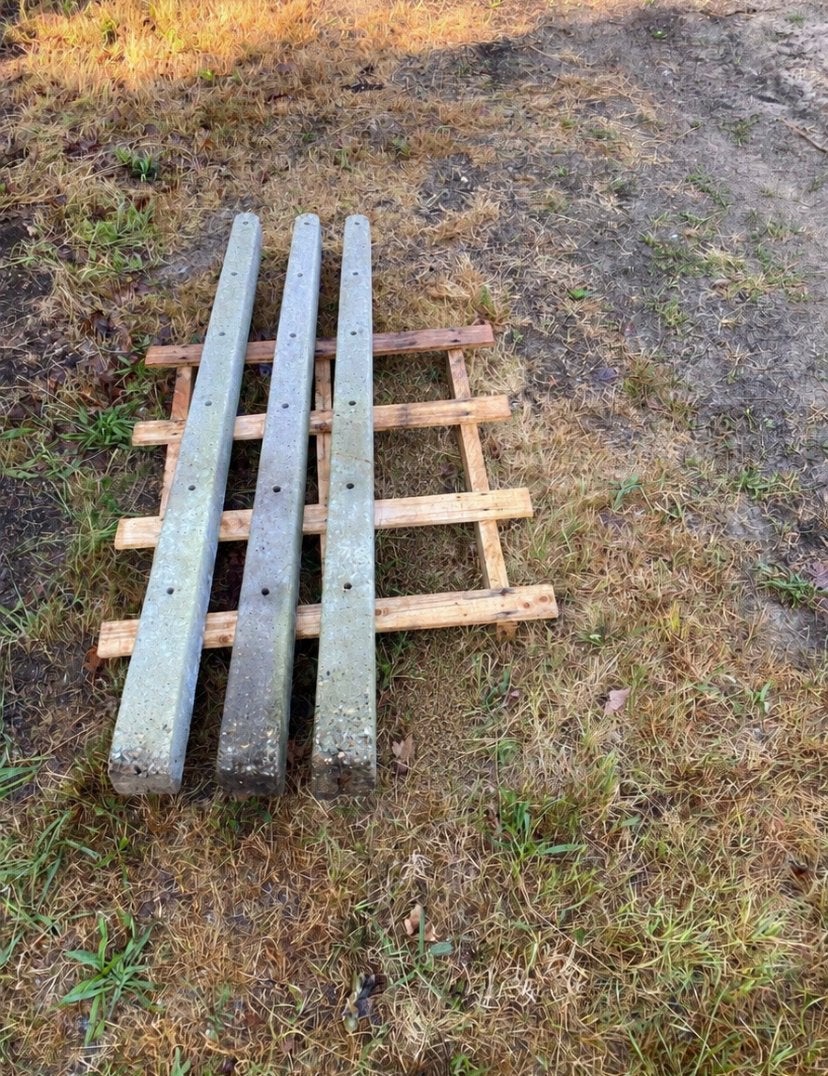 3 betonnen weidepalen 160cm, Ophalen, Gebruikt, Minder dan 180 cm, Palen
