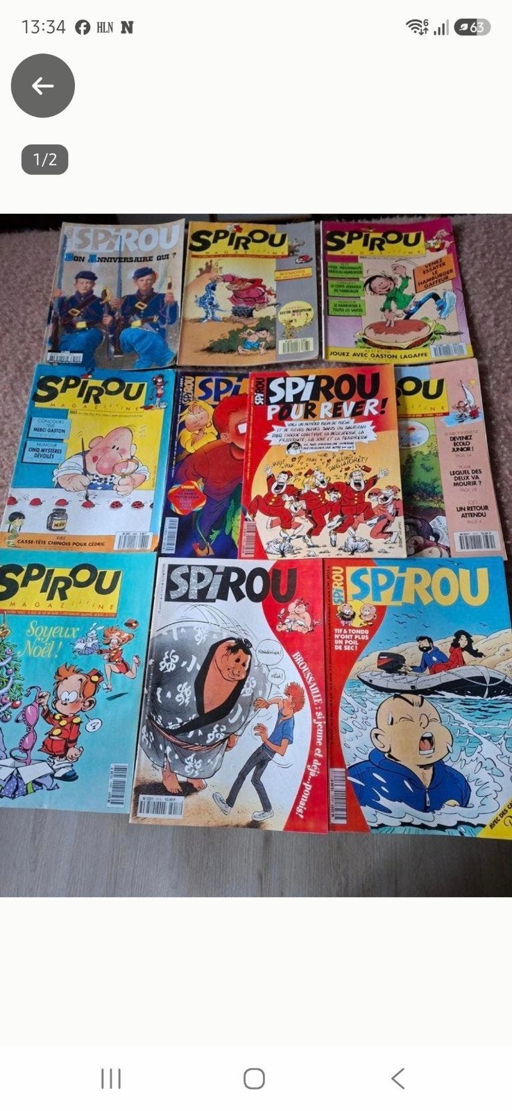 Magazines Spirou, Enlèvement ou Envoi