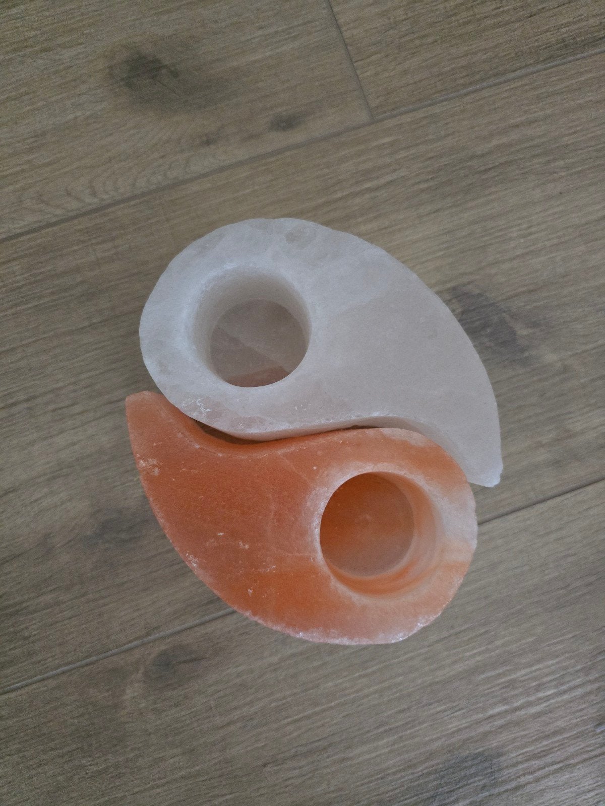 zoutsteen yin yang theelichthouder, Huis en Inrichting, Ophalen