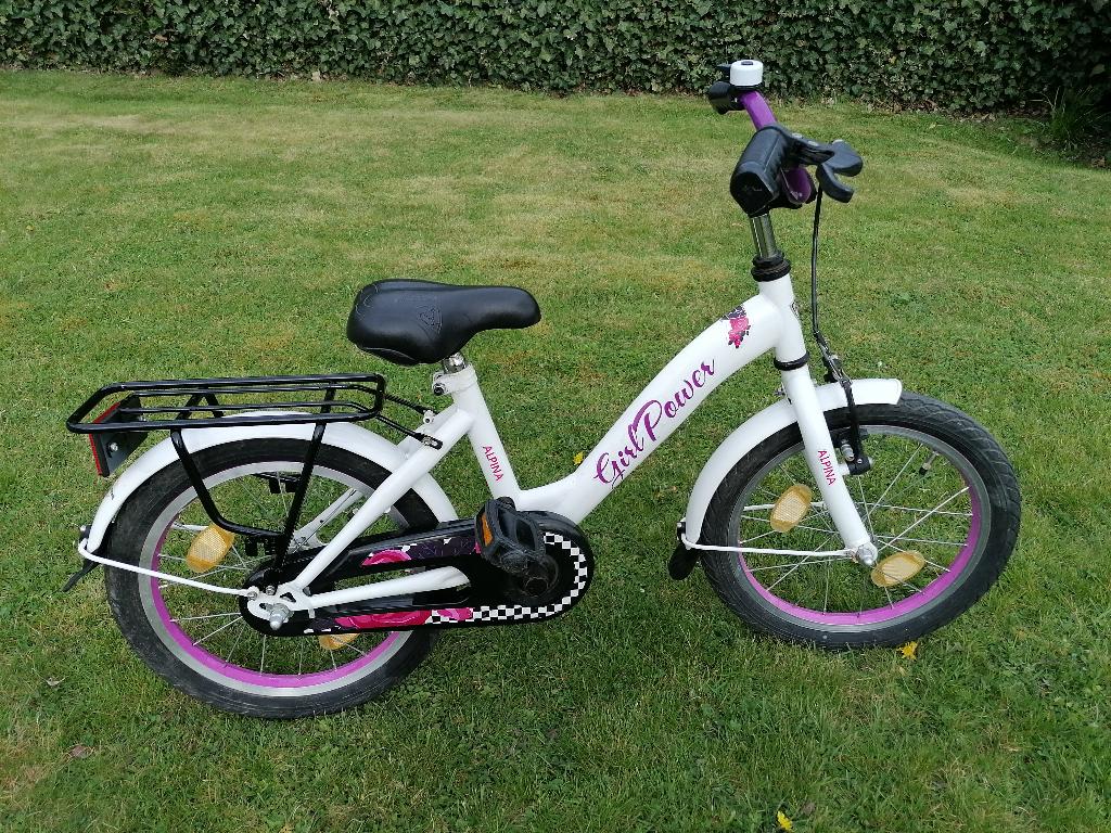 16" meisjesfiets GIRLPOWER, Fietsen en Brommers, Fietsen | Meisjes, Ophalen, Terugtraprem, Alpina, 16 inch
