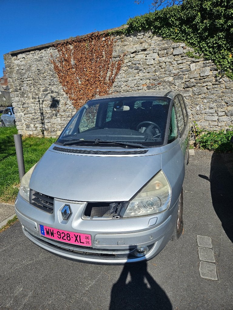 Renault Espace 4, Autos, Cuir, Argent ou Gris, Noir, 5 portes