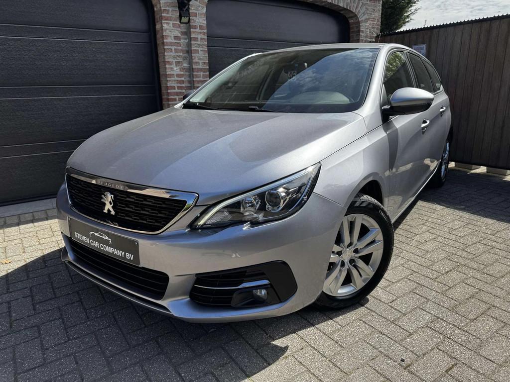 Peugeot 308 | LED | NAVI | CARPLAY | AUTO A/C | PDC | VIRTUA, Auto's, Stof, Zwart, 1199 cc, Bedrijf
