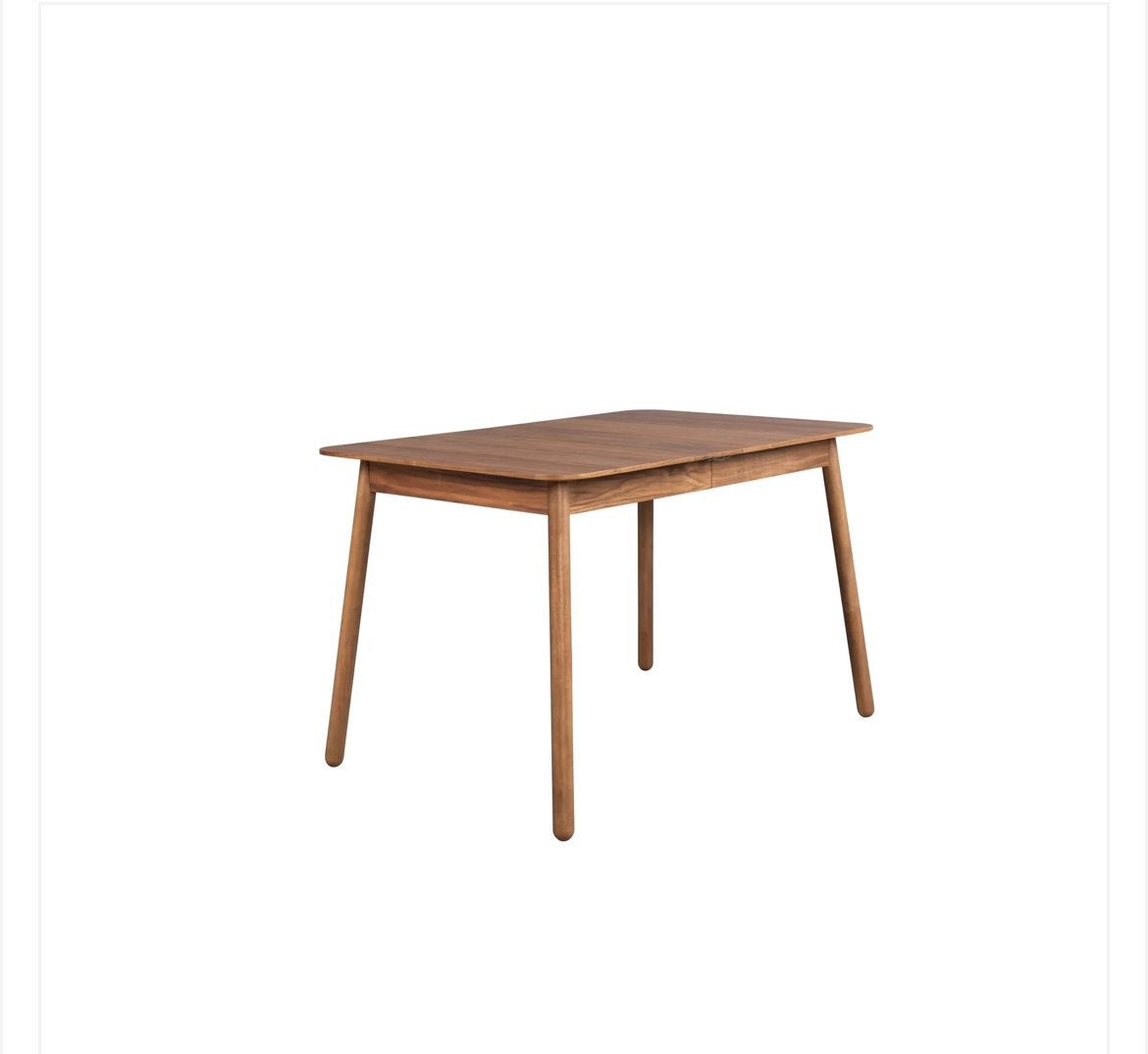 Zuiver Glips uitschuifbare eettafel walnut 120/162 x 80, Ophalen, 100 tot 150 cm, Scandinavisch, 50 tot 100 cm