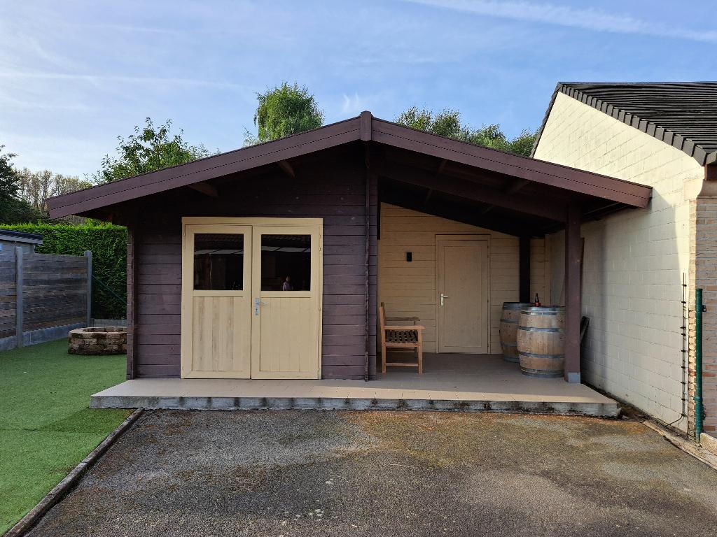 tuinhuis, Tuin en Terras, Tuinhuizen, Gebruikt, Tuinhuis, Hout, 500 cm of meer, 400 cm of meer, 2 ramen, Met overkapping, Ophalen