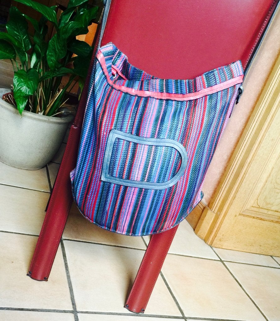 Sac Bandouilière DELVAUX Tissu cuir Vintage '92, Enlèvement ou Envoi, Utilisé, Autres couleurs, Sac à bandoulière