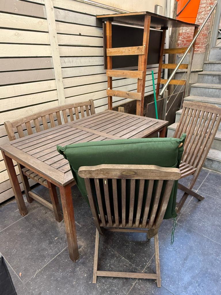 Table de jardin, Enlèvement, Utilisé, Rectangulaire, Bois de teck