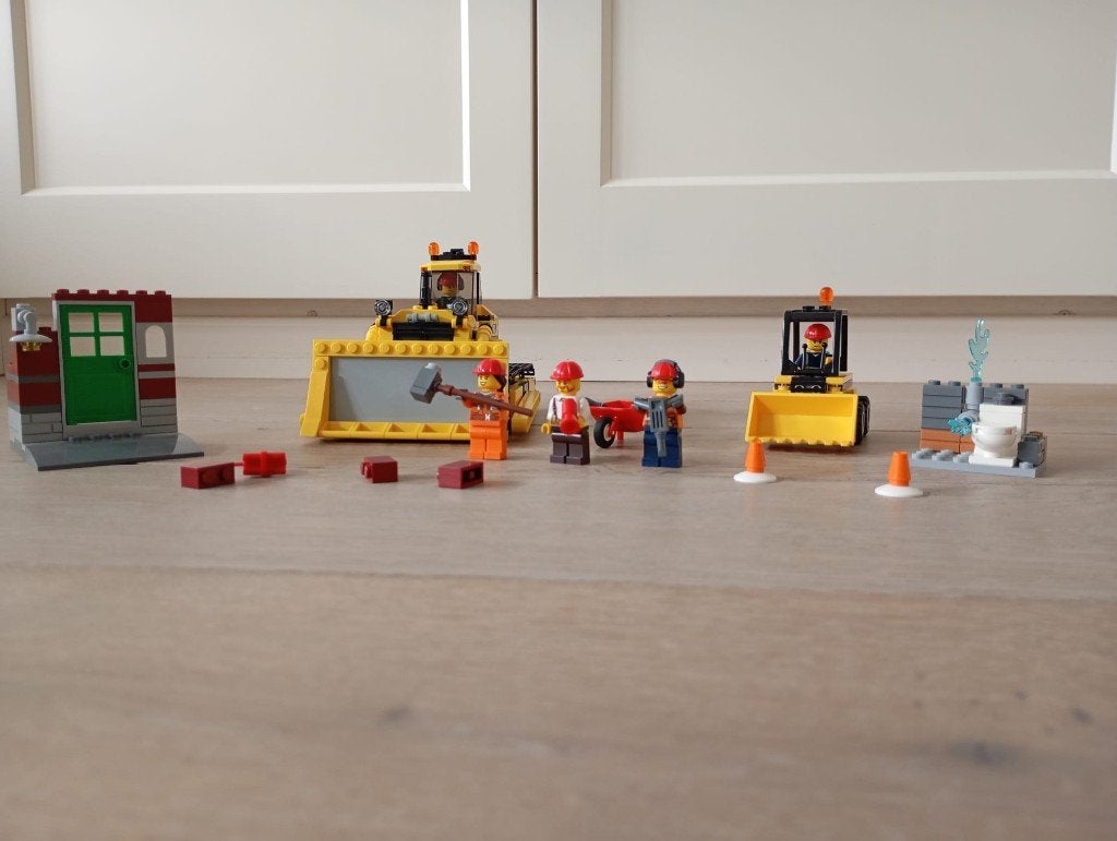 Lego city bulldozer 60074 + Lego city sloop startset 60072, City, Lego, Ophalen of Verzenden, Zo goed als nieuw