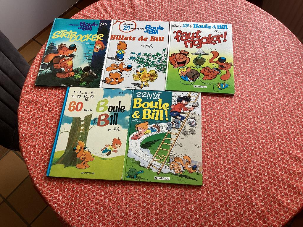 5 bandes dessinées de Boule et Bill, Plusieurs BD, Comme neuf, Enlèvement, Dupuis
