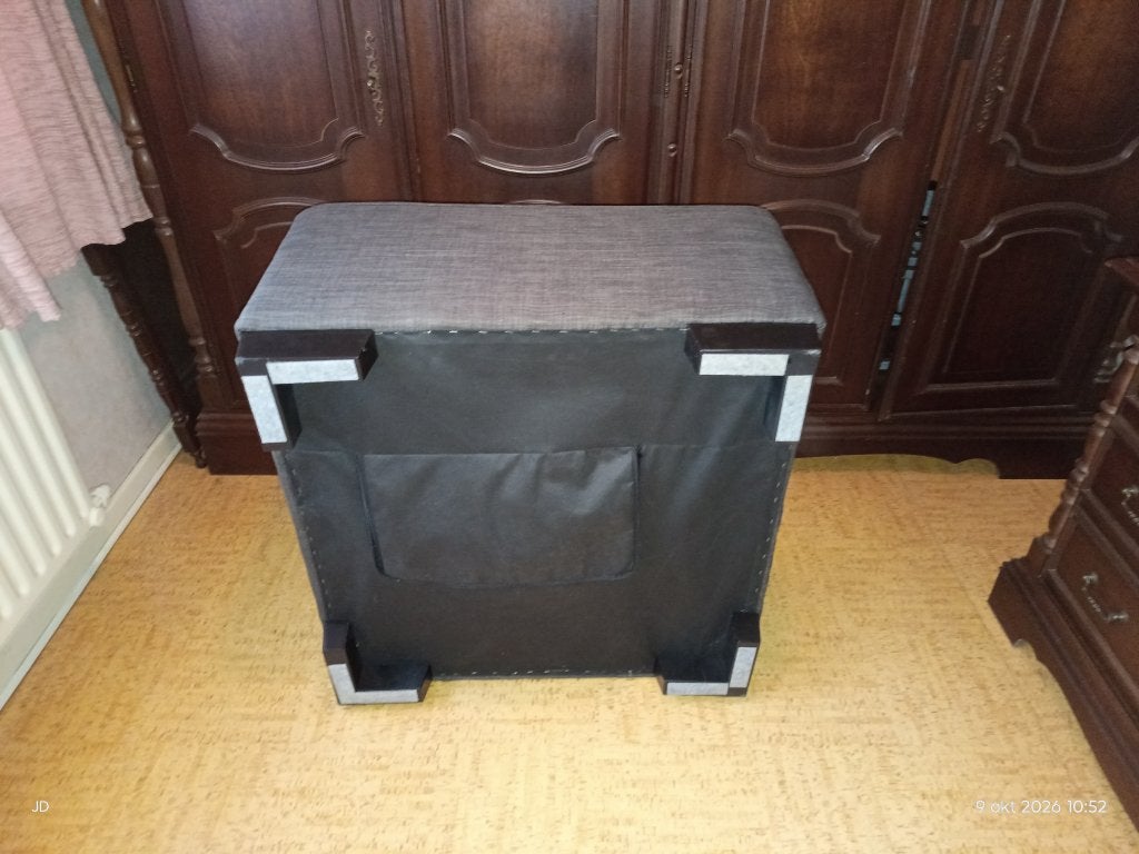 poef, Huis en Inrichting, Ophalen, Vierkant, 75 tot 100 cm, Zo goed als nieuw