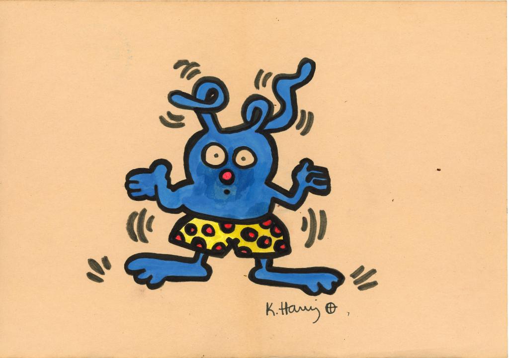 Keith Haring Artwork, Antiquités & Art, Art | Peinture | Moderne, Envoi, Signé, Impression