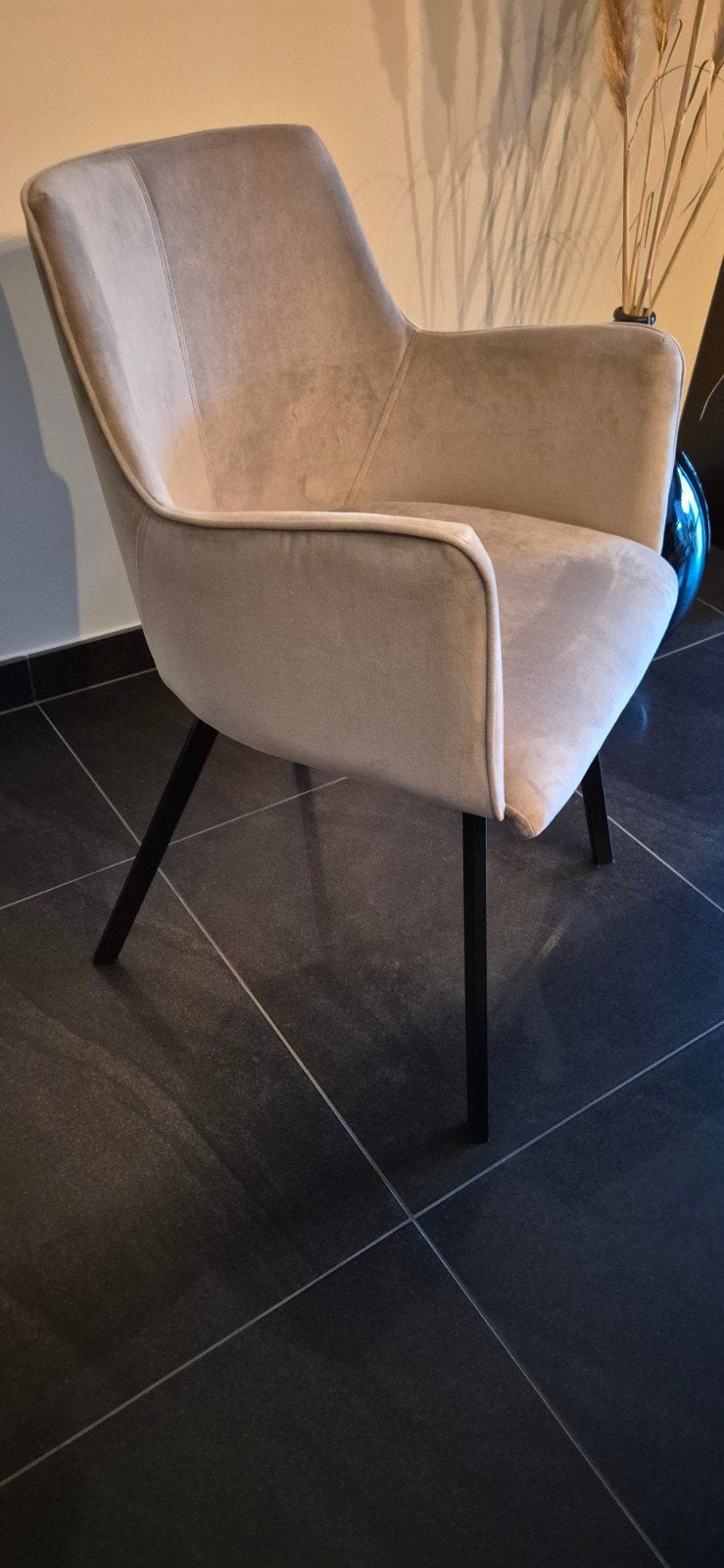 6 chaises (Castle Line), Maison & Meubles, Enlèvement, Gris