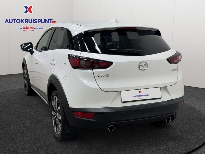 Mazda CX-3 2.0 SKYACTIV-G Hakoné, Auto's, 1998 cc, Gebruikt, Leder en Stof, Wit