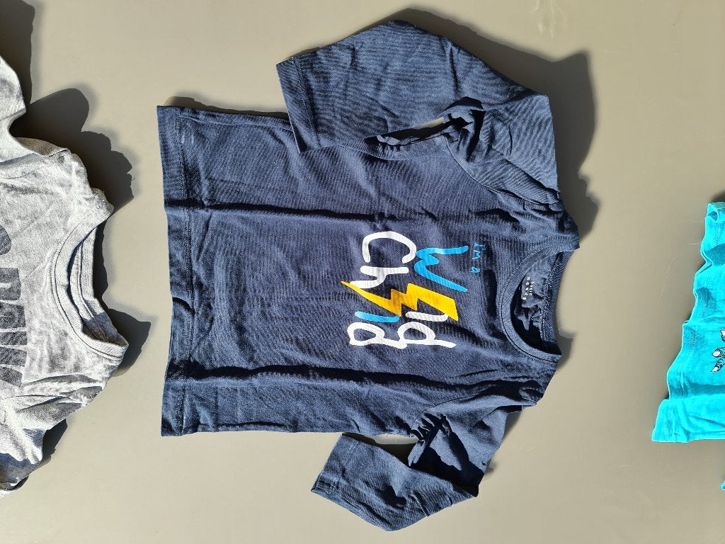 blauwe t-shirt, longsleef Wild Child, Name It, 98, Enfants & Bébés, Vêtements enfant | Taille 98, Enlèvement, Comme neuf