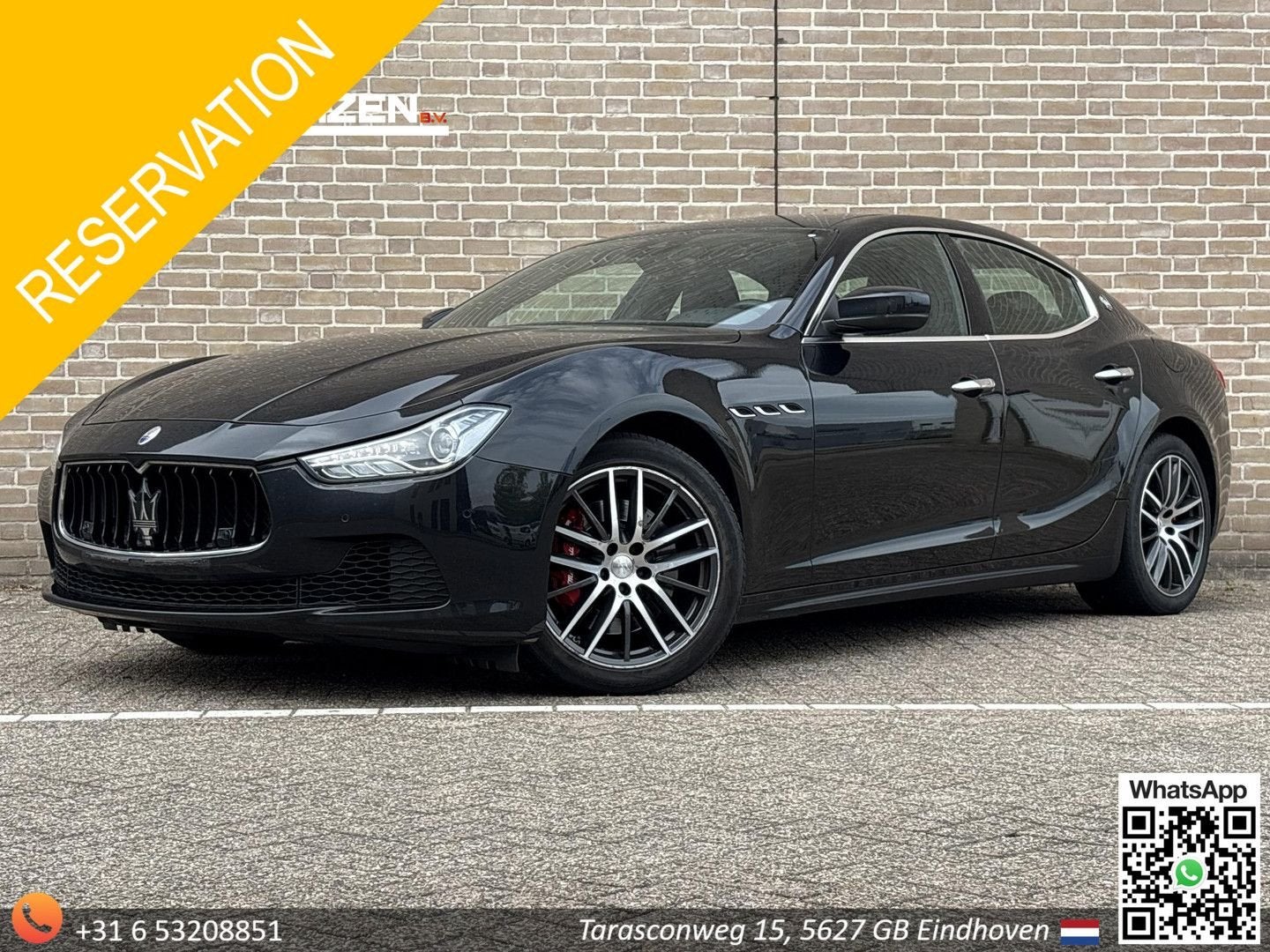 Maserati Ghibli 3.0 V6 D GranLusso 275 PK! | Leder | Camera, Auto's, Maserati, Automaat, 158 g/km, Bedrijf, Te koop