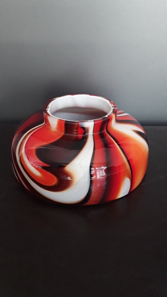 Carlo Moretti pop art vaasje 1970 / Murano ., Vase, Verre, Enlèvement ou Envoi, Multicolore