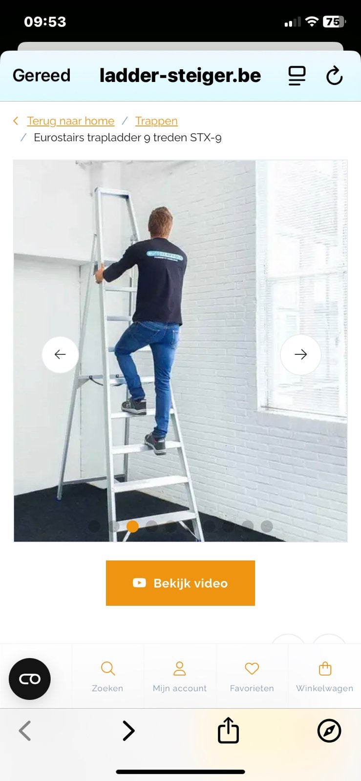Trapladder ALU, Bricolage & Construction, Échelles & Escaliers, Enlèvement, Neuf, Échelle