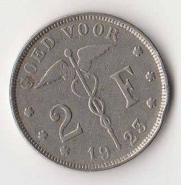 "GOED VOOR 2F 1923 BELGIE", Postzegels en Munten, Munten | België, Ophalen of Verzenden, Metaal, Losse munt