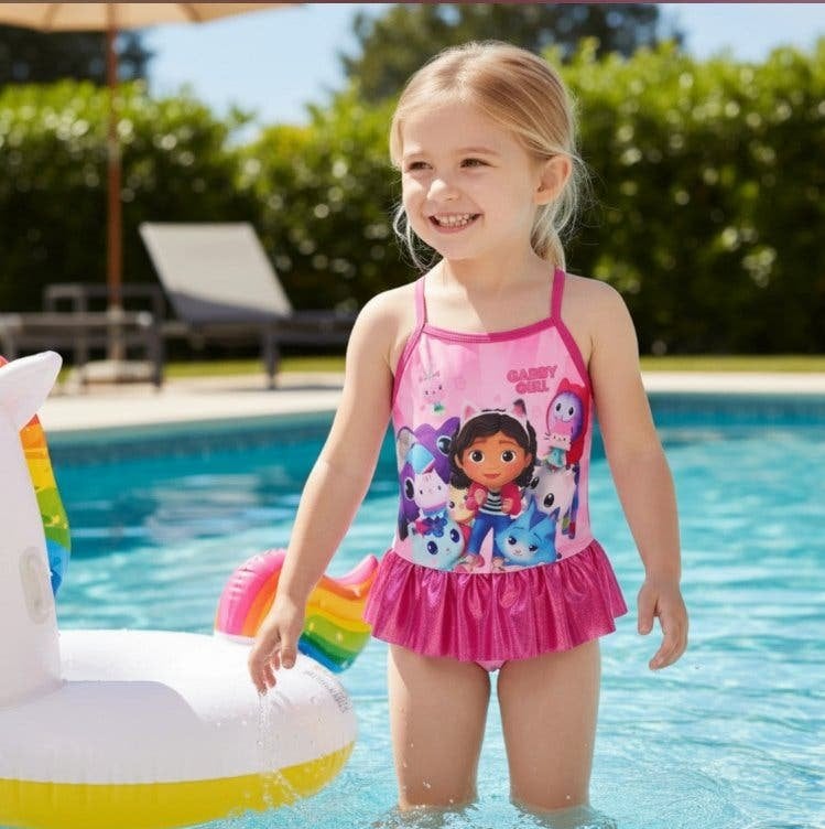 Gabby's Poppenhuis Badpak / Zwempak - 92/98-98/104-110/116, Kinderen en Baby's, Kinderkleding | Kinder-zwemkleding, Maat 98, Meisje