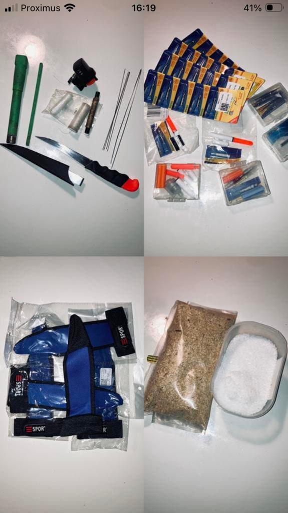 Zeevissen klein materiaal, Ophalen