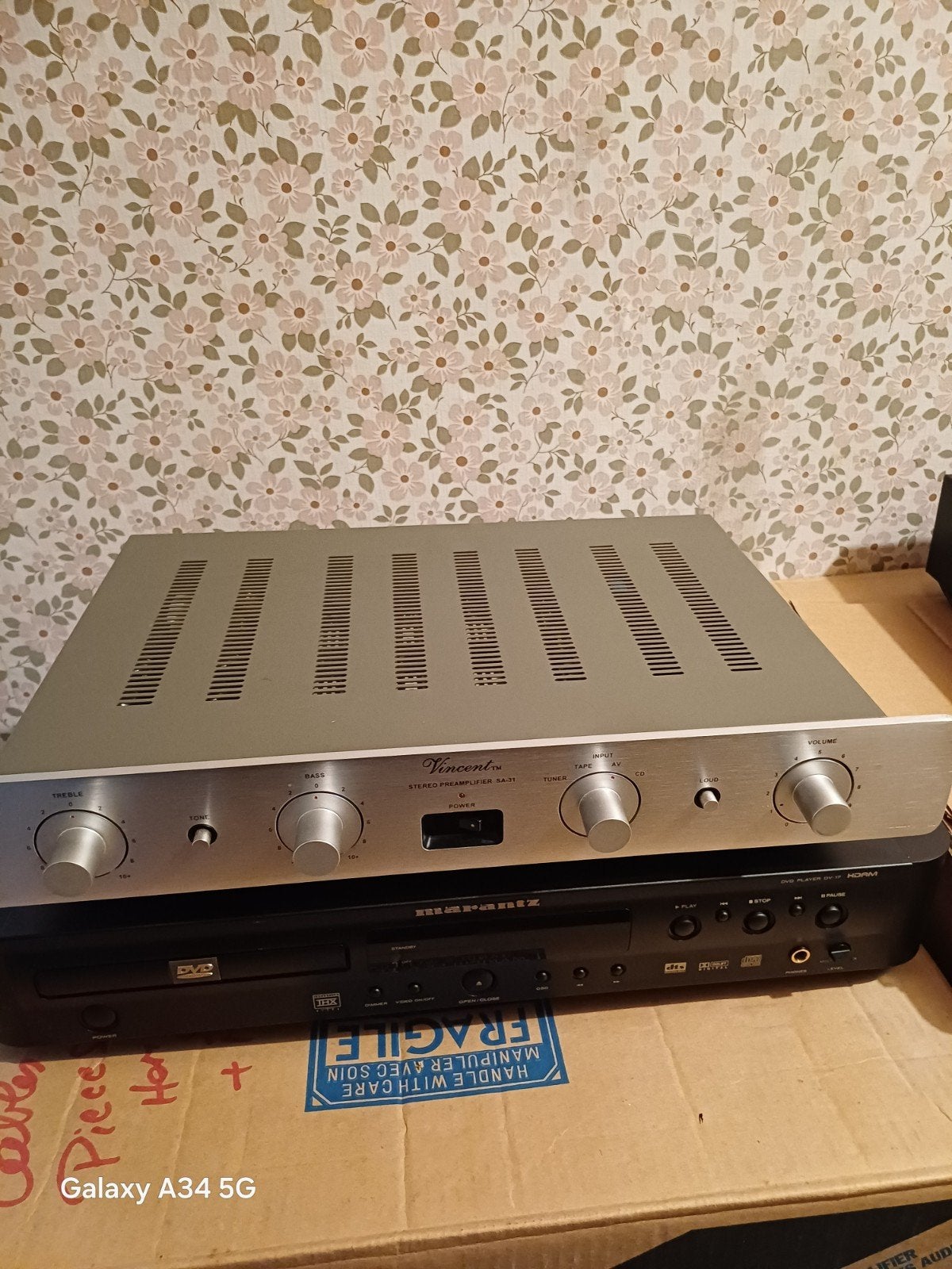 VINCENT SA-31 voorversterker met buizen, Audio, Tv en Foto, Ophalen of Verzenden