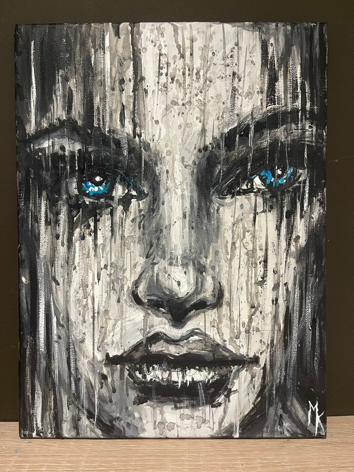 Une peinture très mystérieuse de Mk Art, Enlèvement ou Envoi