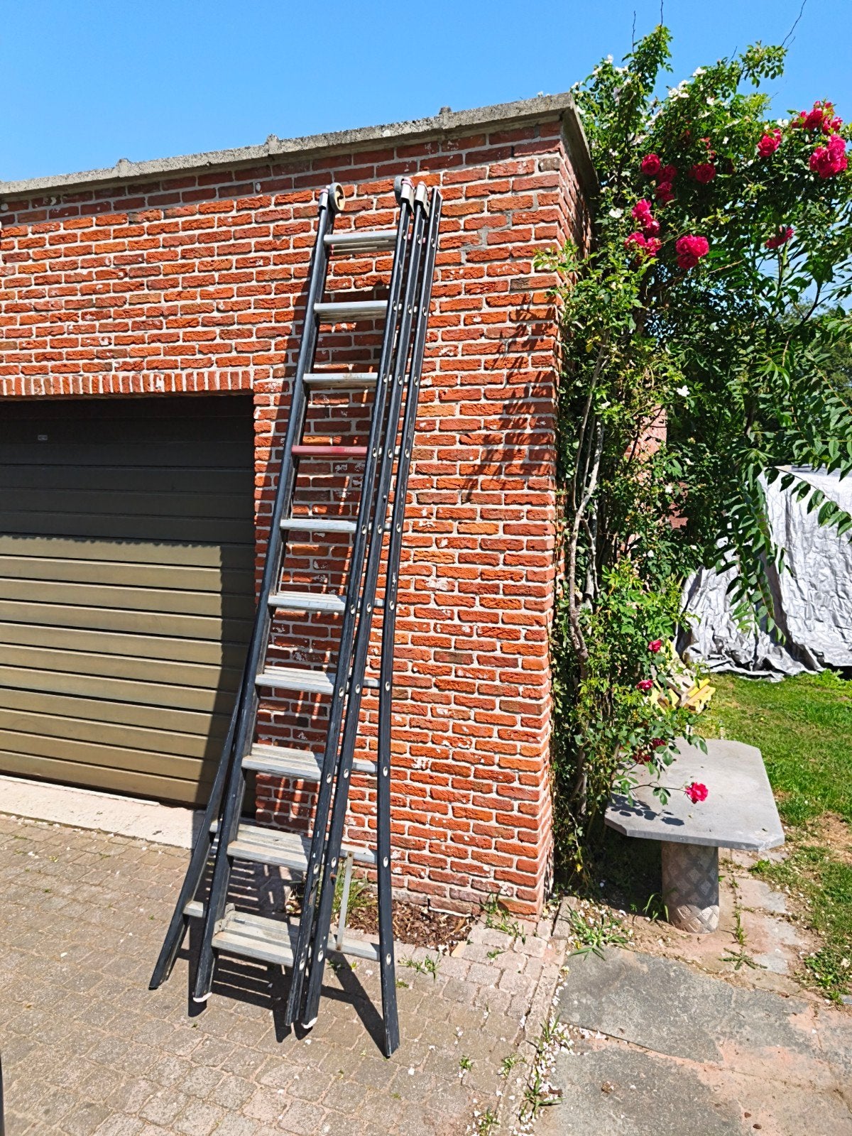 Échelle de construction Altrex en 3 parties, Bricolage & Construction, Échelles & Escaliers, Enlèvement