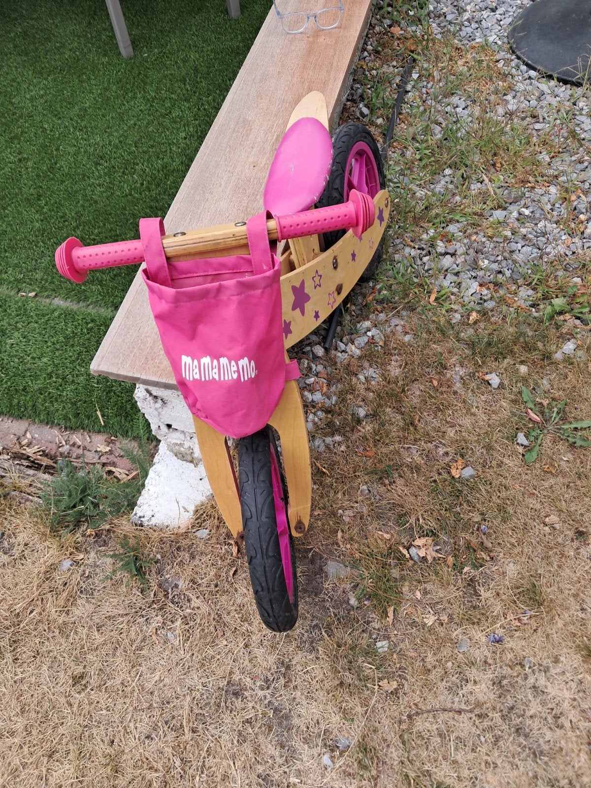 Draisienne en bois mamamemo avec sac, Vélos & Vélomoteurs, Enlèvement, Utilisé, Mamamemo