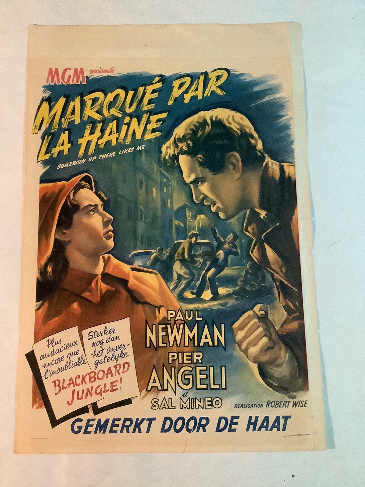 SOMEBODY UP THERE LIKE ME  filmposter   36-54 cm   Used, Verzamelen, Posters, Ophalen of Verzenden