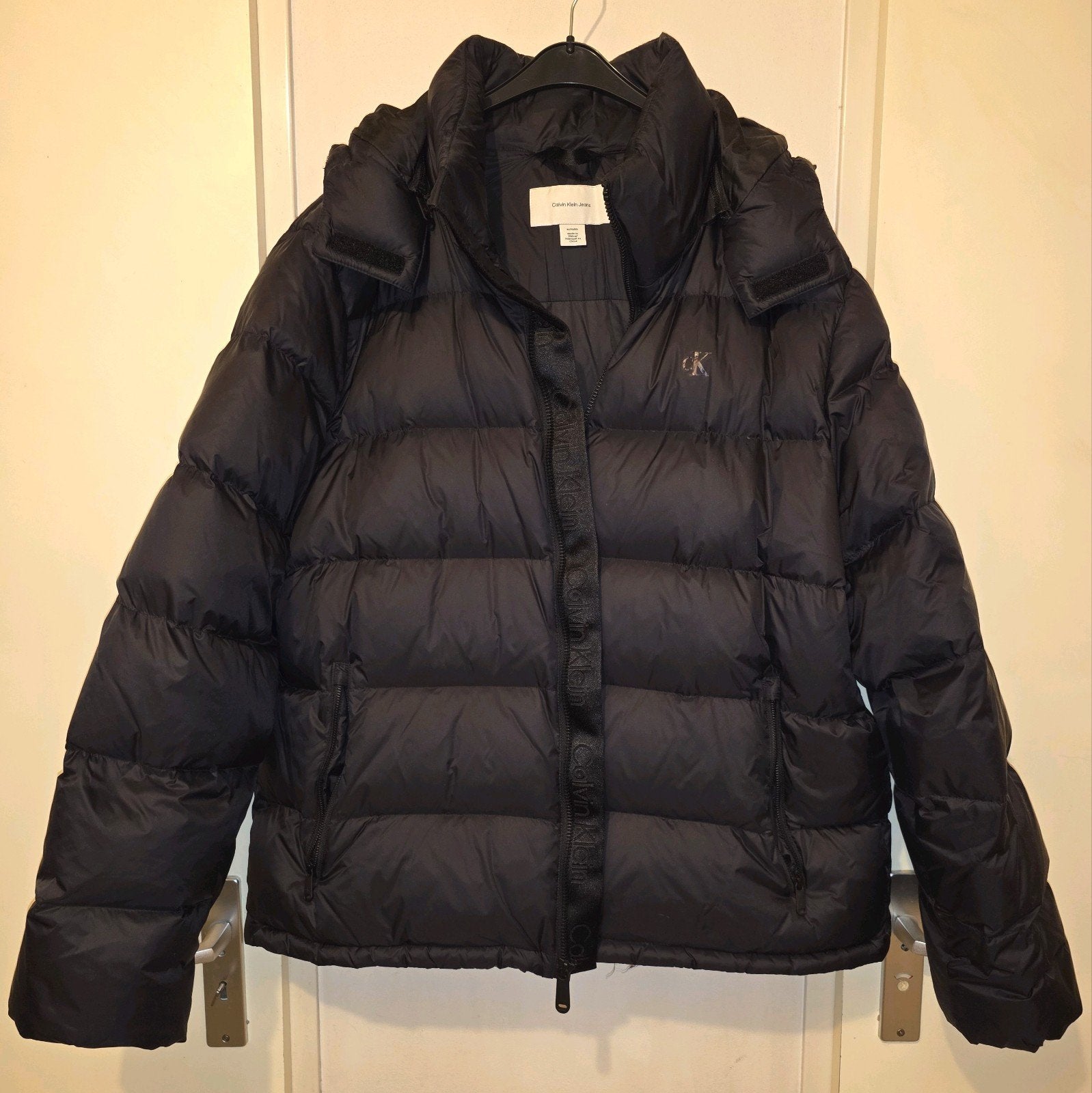 Calvin Klein Jeans gewatteerde winterjas, Kleding | Heren, Ophalen of Verzenden, Zo goed als nieuw, Maat 56/58 (XL), Zwart