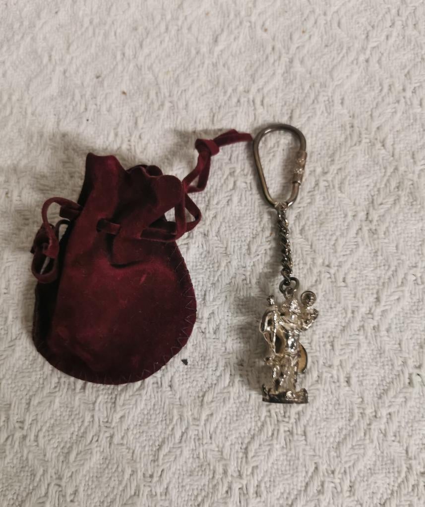 Sleutelhanger St-Christoffel, Ophalen of Verzenden