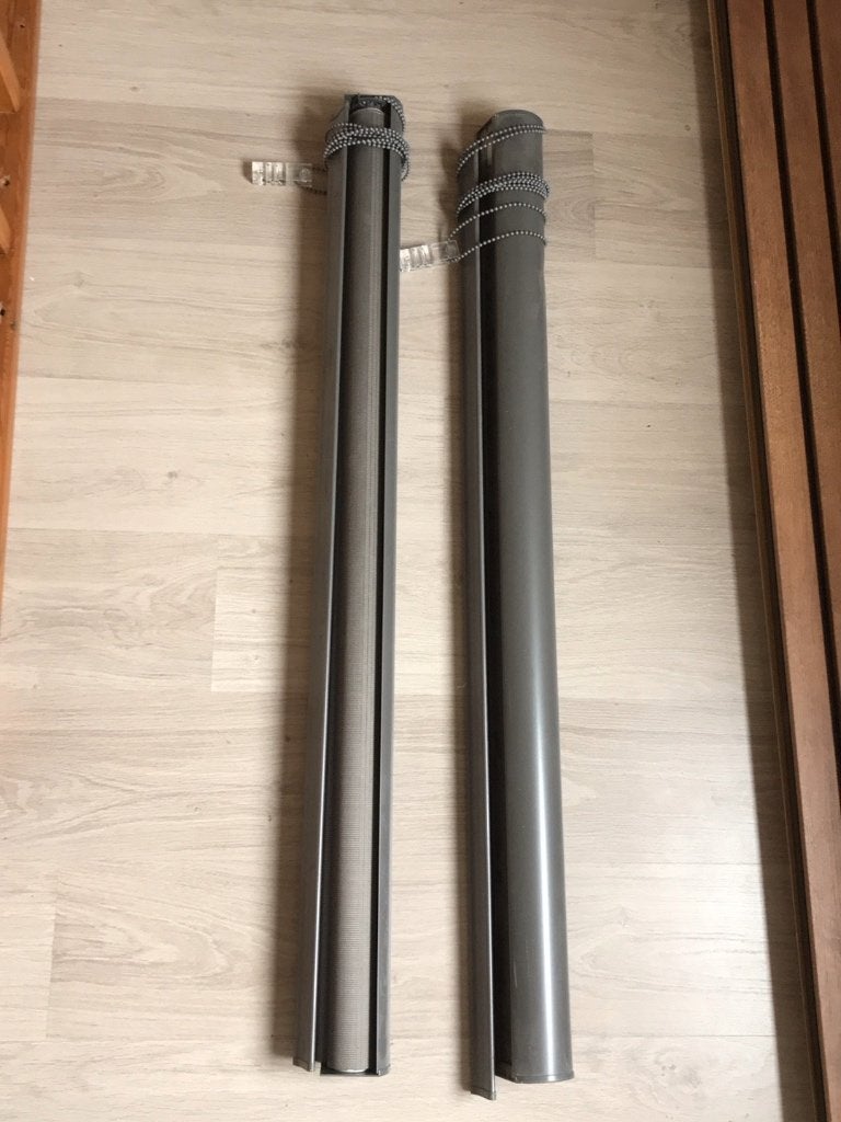 2 stores enrouleurs, Maison & Meubles, Ameublement | Rideaux & Stores à lamelles, Gris, Vénitien, 100 à 150 cm, Utilisé