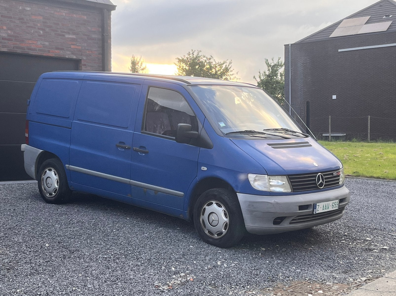 Mercedes Vito 112 CDI , 170000 km, 2002 bouwjaar, Auto's, Mercedes-Benz, 4 deurs, Blauw, Bedrijf, Grijs