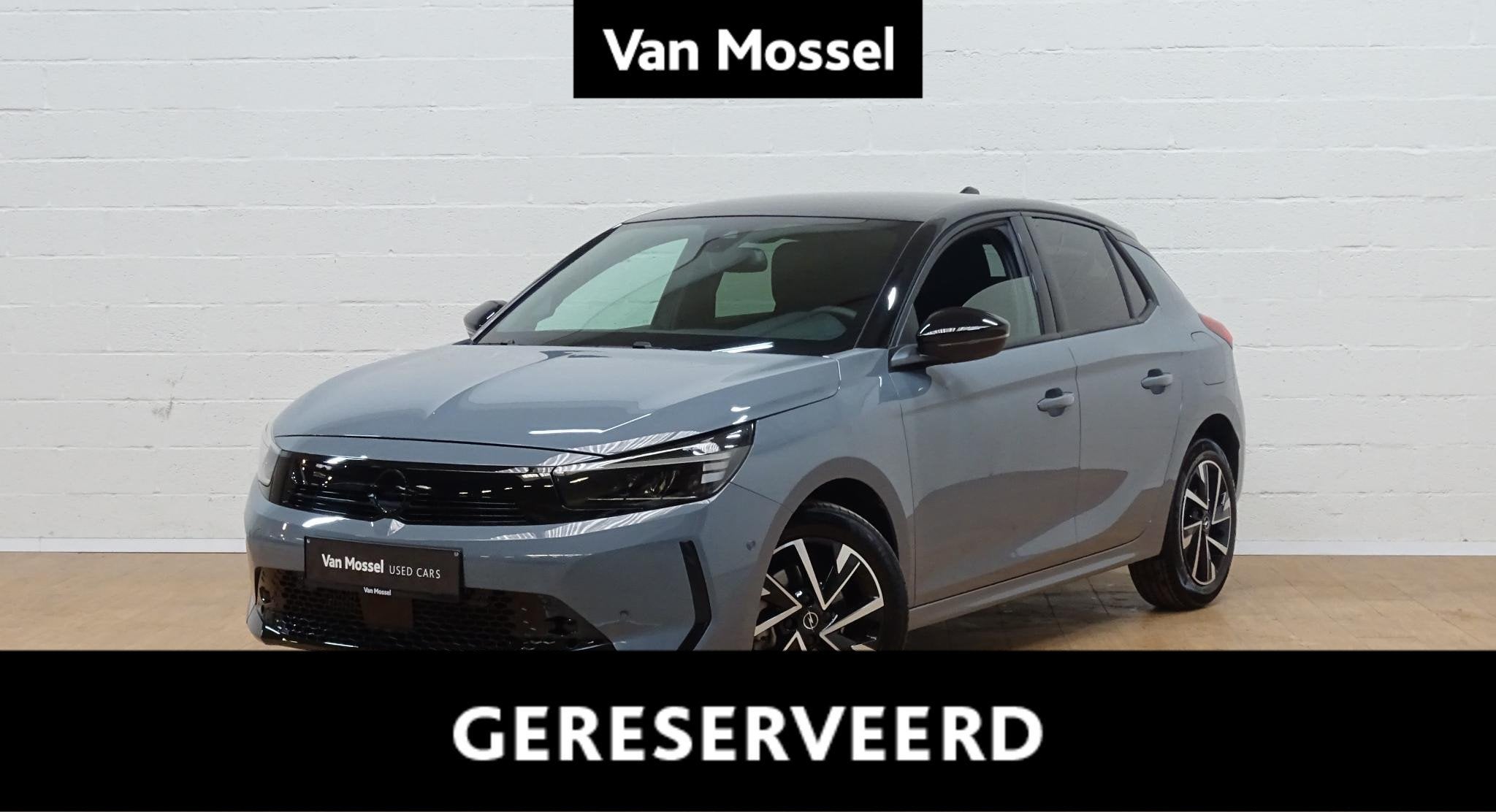 Opel Corsa 1.2 Turbo Hybrid 81kW eDTC GS, Auto's, Stof, Gebruikt, Zwart, 103 g/km
