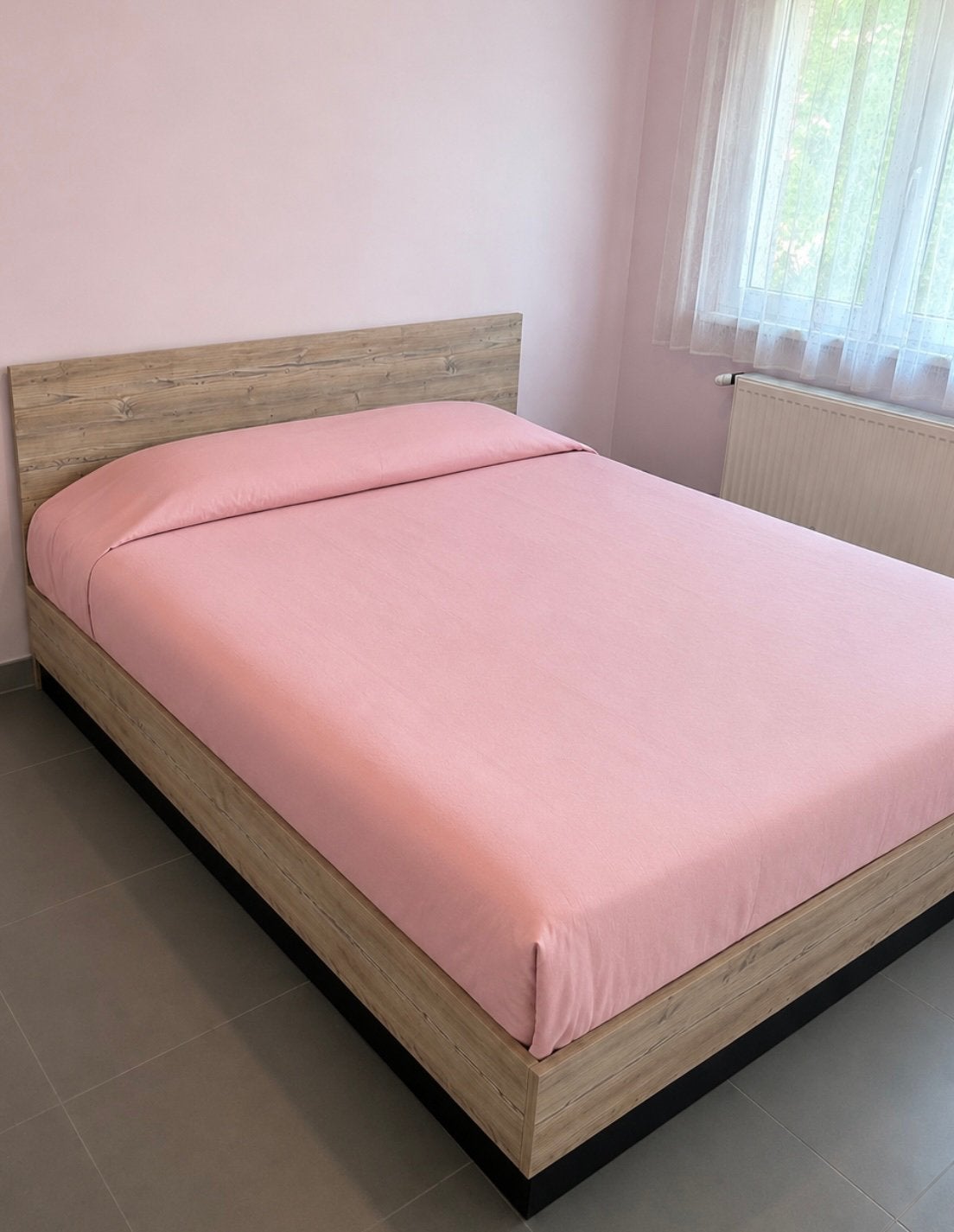houten bed met matras, Ophalen, Zo goed als nieuw, Hout
