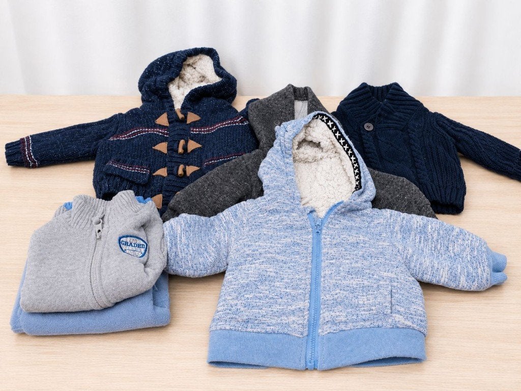 Babyvesten & jasjes maat 62 – 6 stuks – winter/herfst, Ophalen, Gebruikt, Overige maten