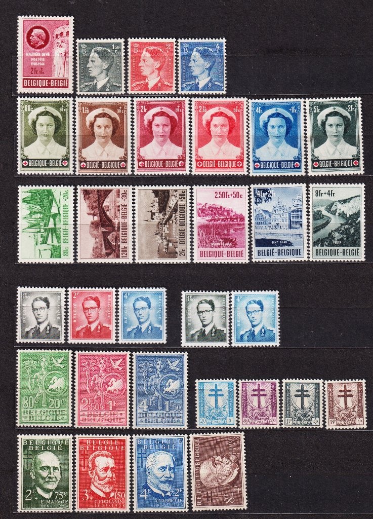 Belgique 1953 année complète **, Envoi, Non oblitéré, Neuf