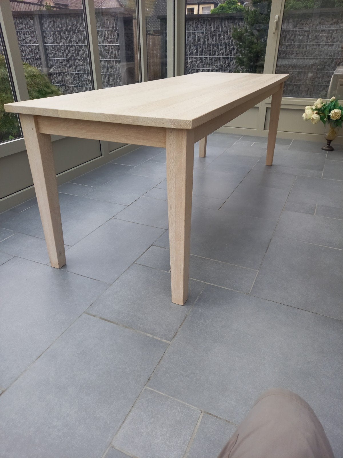 houten tafel voor binnen, Huis en Inrichting, Ophalen, 200 cm of meer, 50 tot 100 cm, Zo goed als nieuw