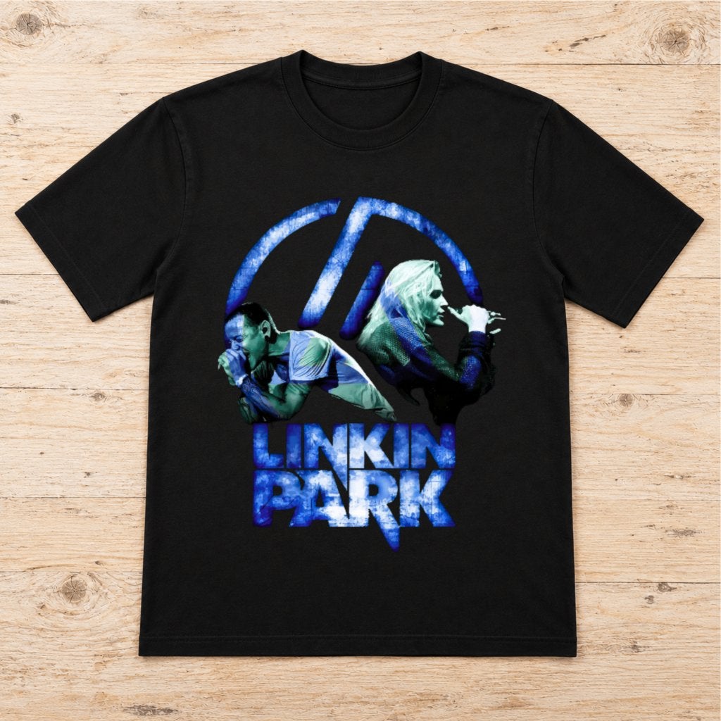 Linkin Park T-shirt „Two Voices, One Legacy” - Blauw, Verzenden, Nieuw, Overige maten, GILDAN