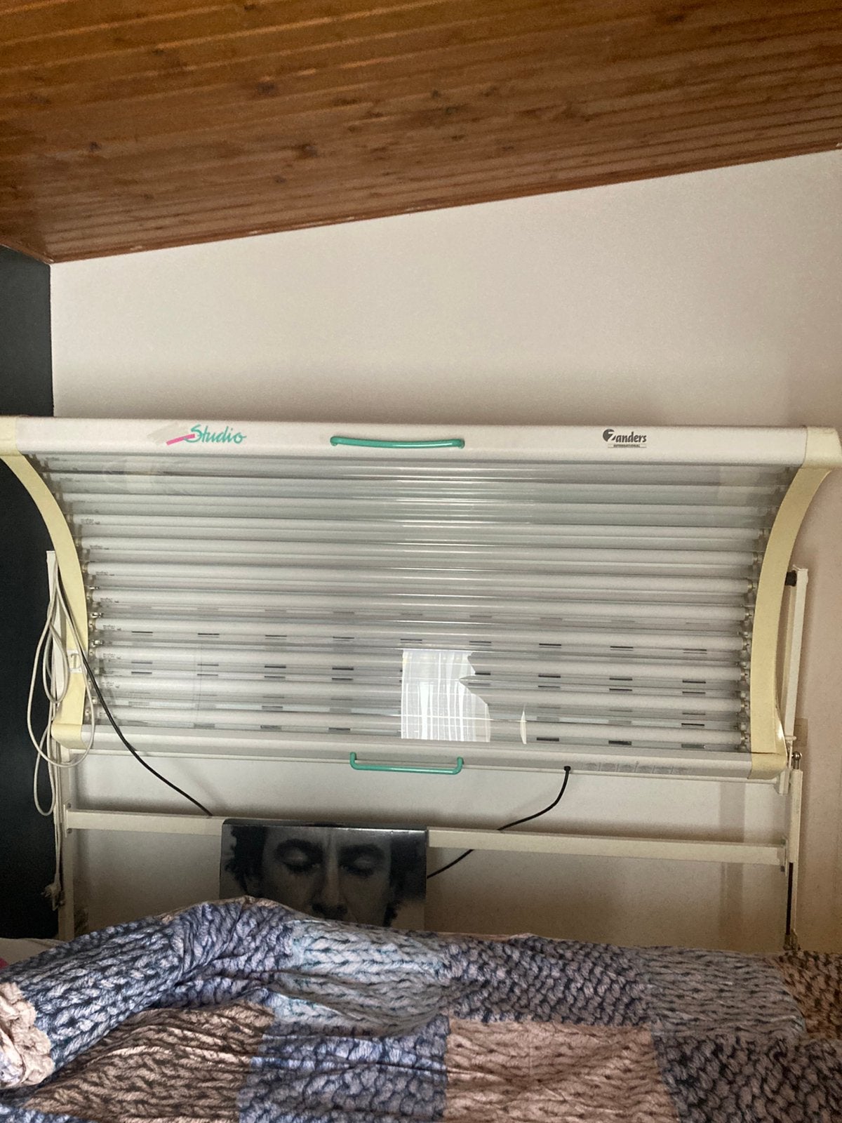 Zonnehemel, Elektronische apparatuur, Ophalen, Gebruikt, Zonnebank enkelzijdig, 10 tot 15 lampen