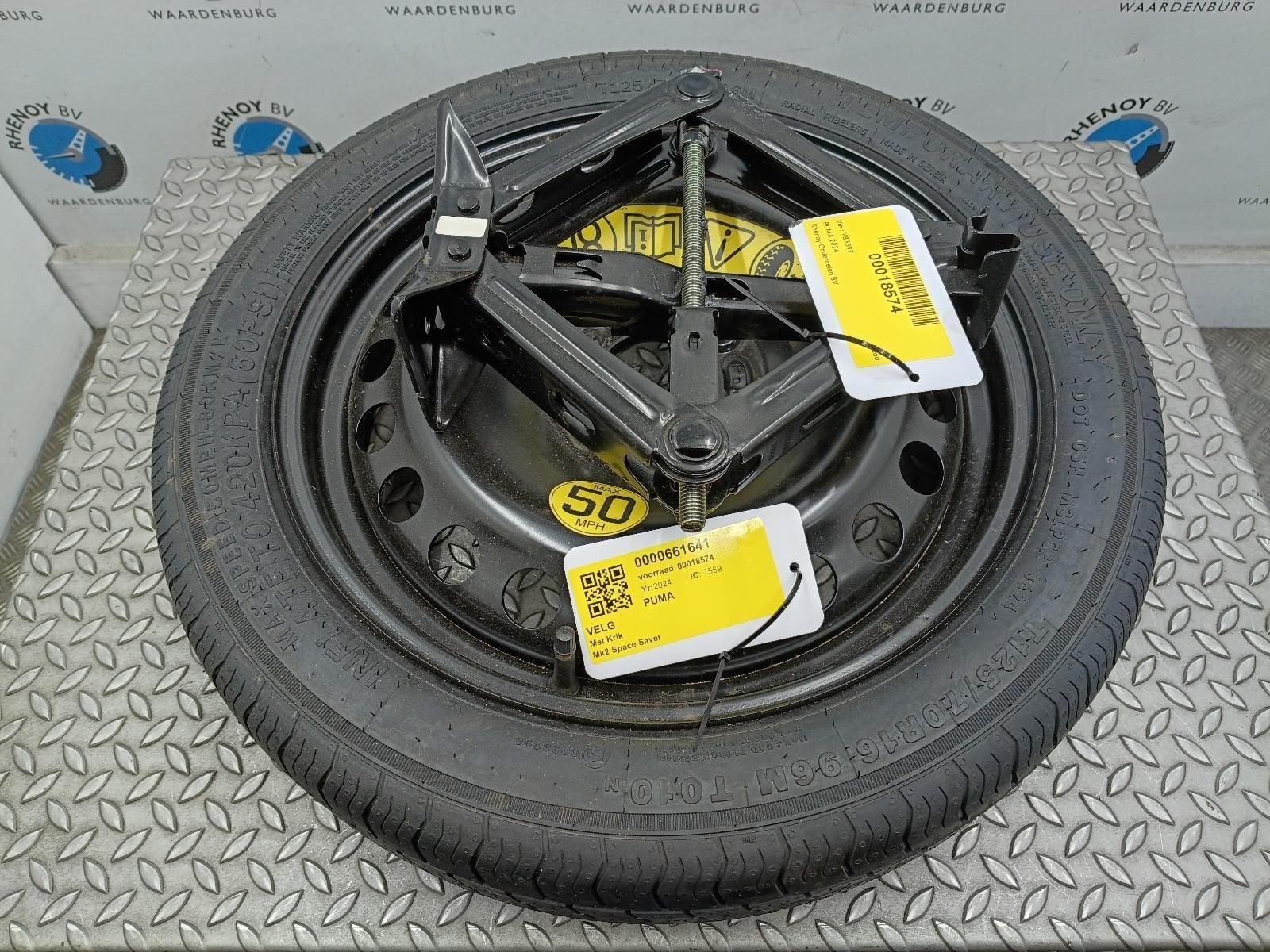 Ford Puma thuiskomer / reservewiel + krikset  2018 t/m 2026, Auto-onderdelen, Gebruikt, -, -, Banden en Velgen